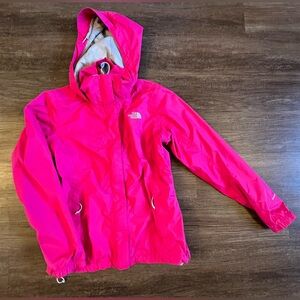 The North Face Hyvent‎ Women's Size: S Pink Hooded Windbreaker Rain Jacket E41